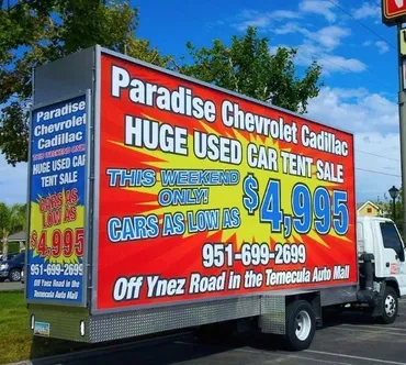 15. Sample mobile billboard advertisement in SoCal