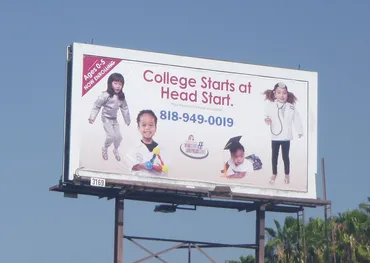 17. a sample poster billboard for headstart