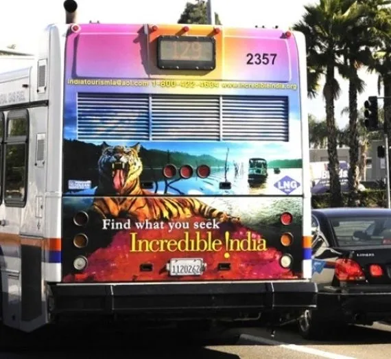 35. Transit advertising in Southern California (a form of outdoor advertising)